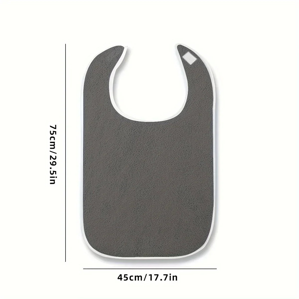 Coated Adult Apron Reusable Waterproof Terry Bibs Bring Pocket Women