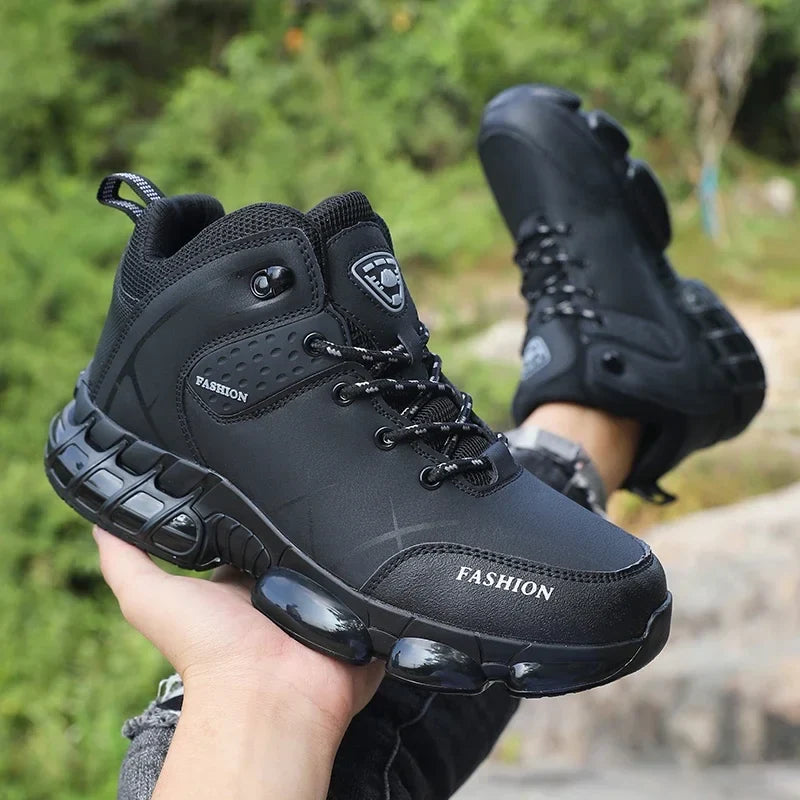 Men's Waterproof High-Top Hiking Boots – Non-Slip Trekking Shoes