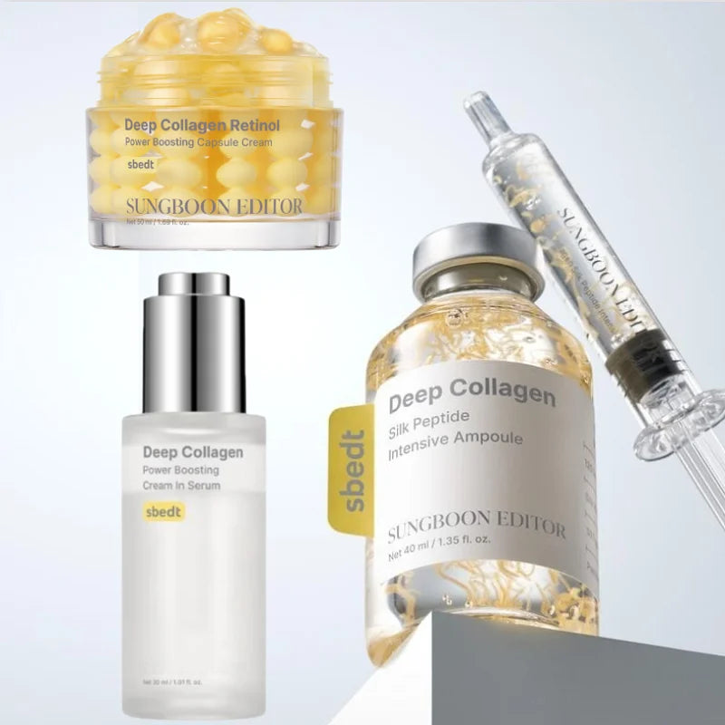Korean Collagen Silk Peptide Serum | Retinol Brightening Ampoule