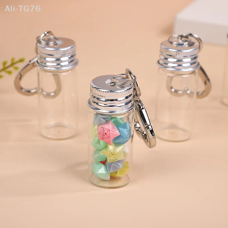 Glass Keychain Storage Bottle 7/10ml | Mini Portable Jar