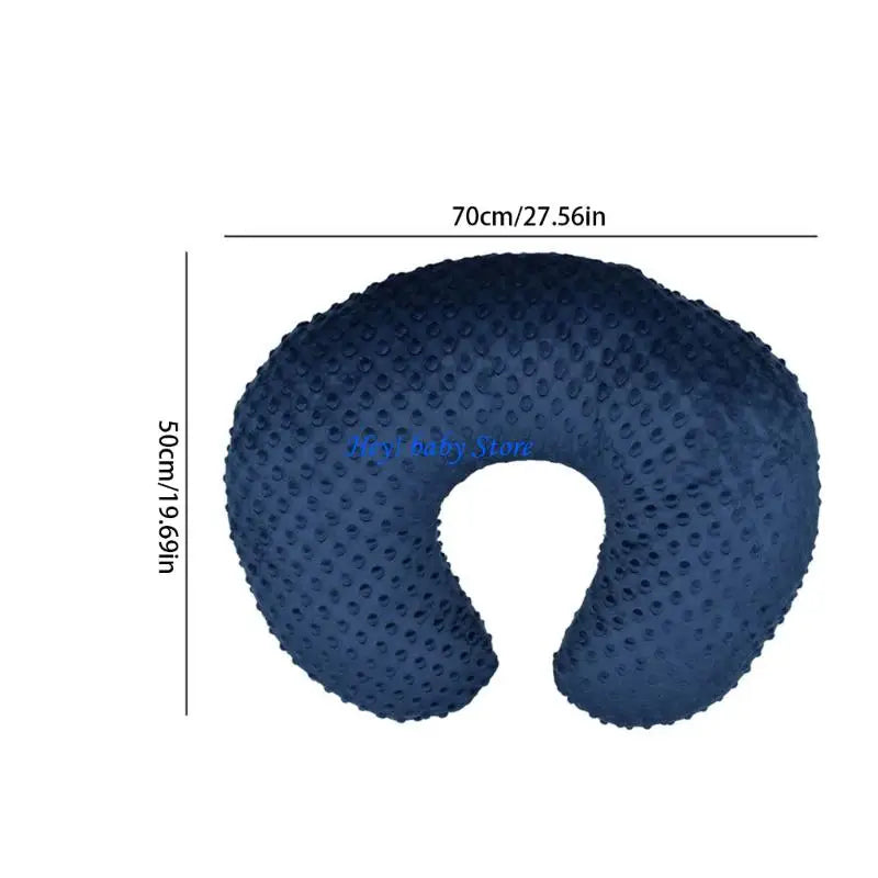 Stretchy Nursing Pillow Cover | Soft Minky, Large Zipper, 22.5"