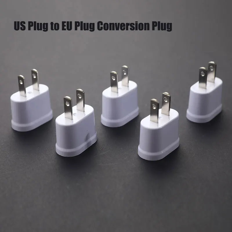 US to EU Travel Plug Adapter – 2-Pin Power Converter WN-20