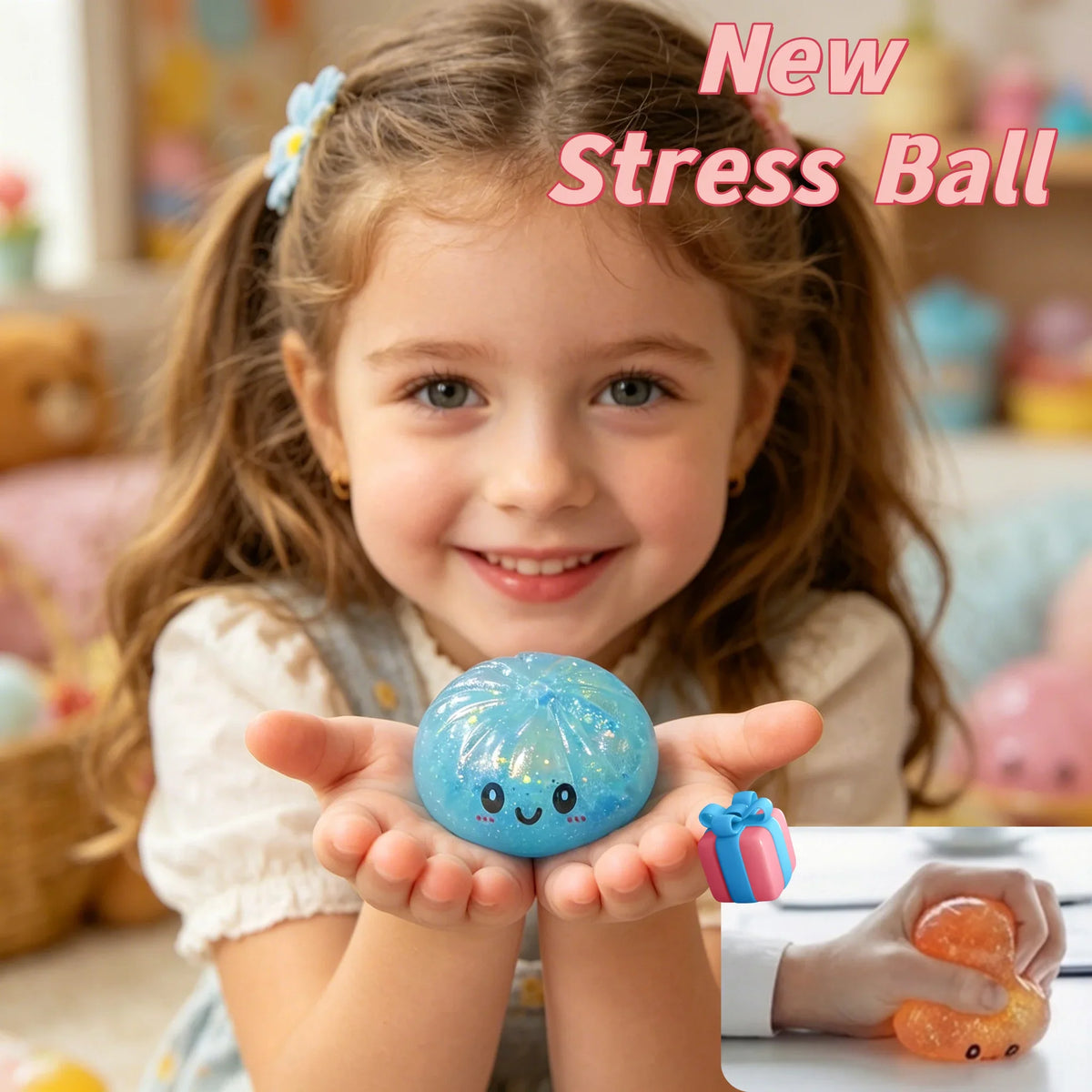 Bread Shape Squeeze Ball – 6 Colors | Sensory Fidget Toy