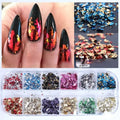 12-Color Metallic Nail Foil Flakes – Gold Silver Copper Gilding Kit