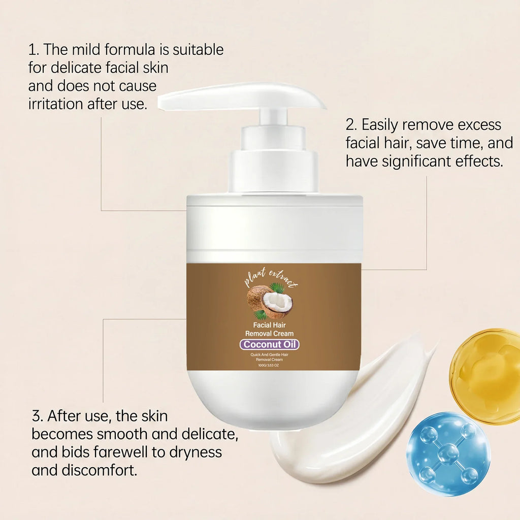 Gentle Hair Removal Cream for Face & Body – No Irritation