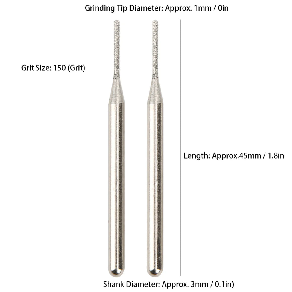 Grinding Needle Not Drop Sand Emery Cylindrical Flat Head Grinder