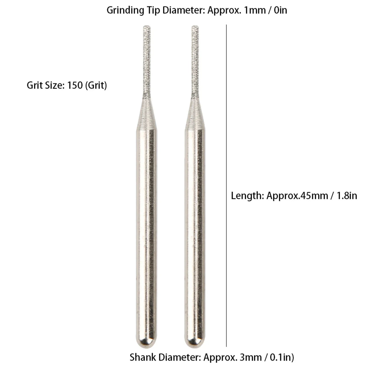 Grinding Needle Not Drop Sand Emery Cylindrical Flat Head Grinder