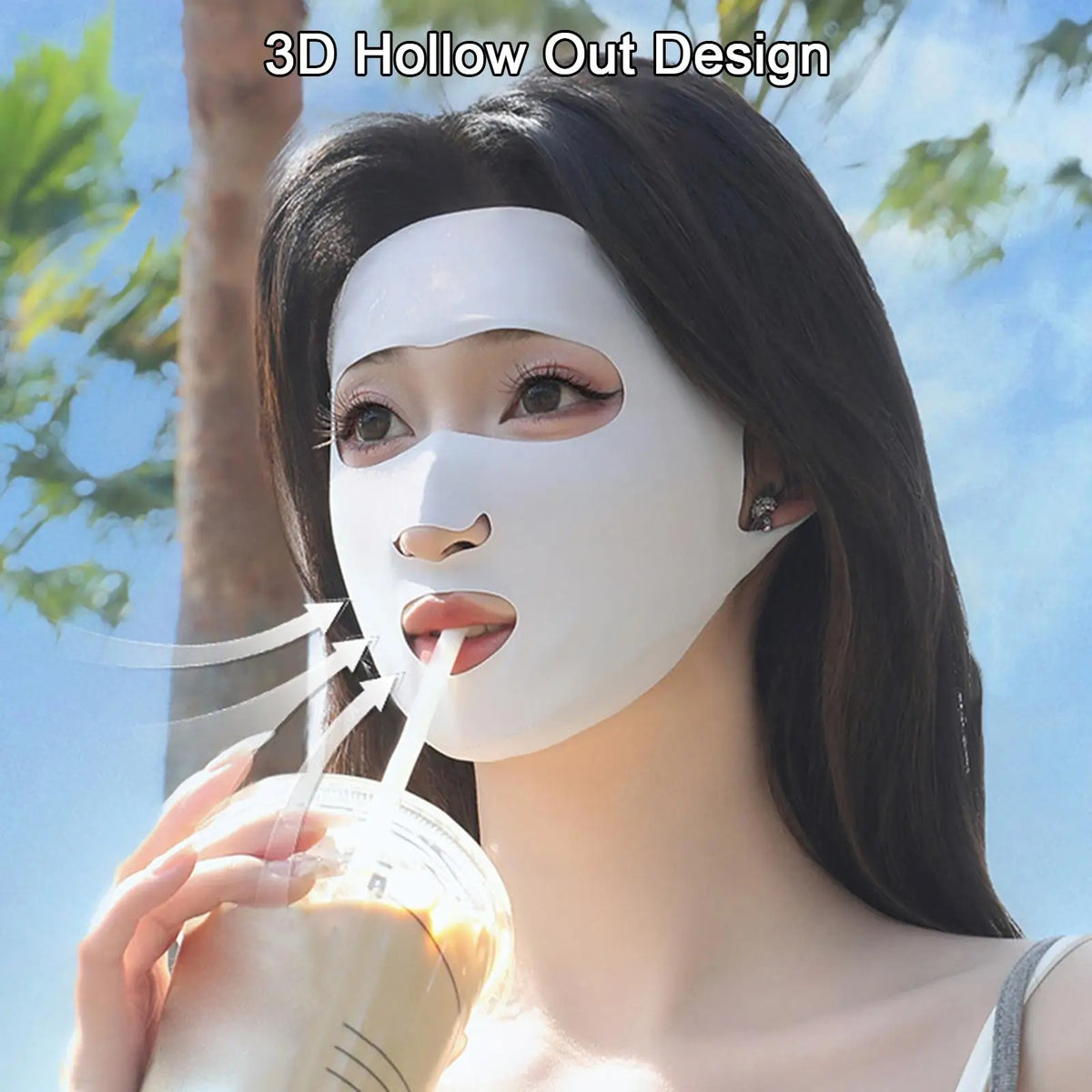 Full-Face UV Protection Mask | Breathable Ice Silk Sun Shield