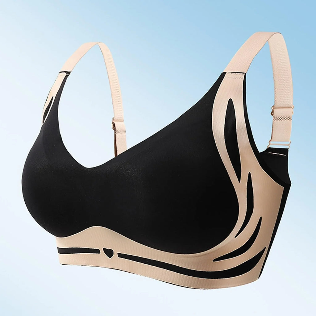 Women's Wireless Push-Up Bra | Seamless V-Neck Wire-Free