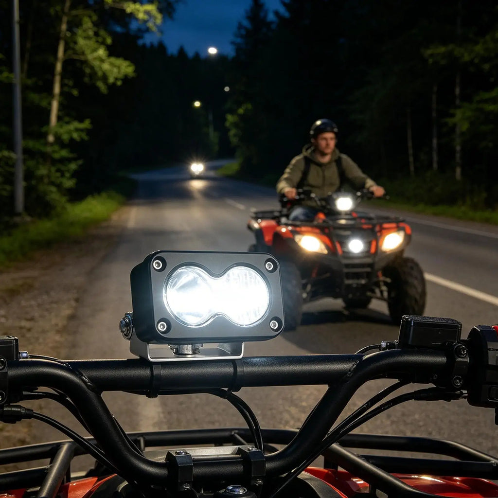 20W LED Bike Headlight 6500K Waterproof – E-Bike & ATV