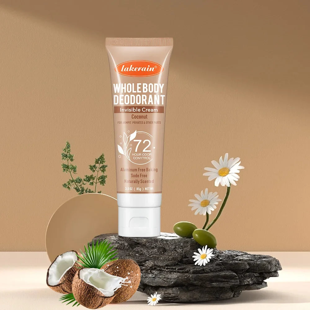 Lakerain Whole Body Deodorant Cream – 72Hr Fruity Fresh 85g