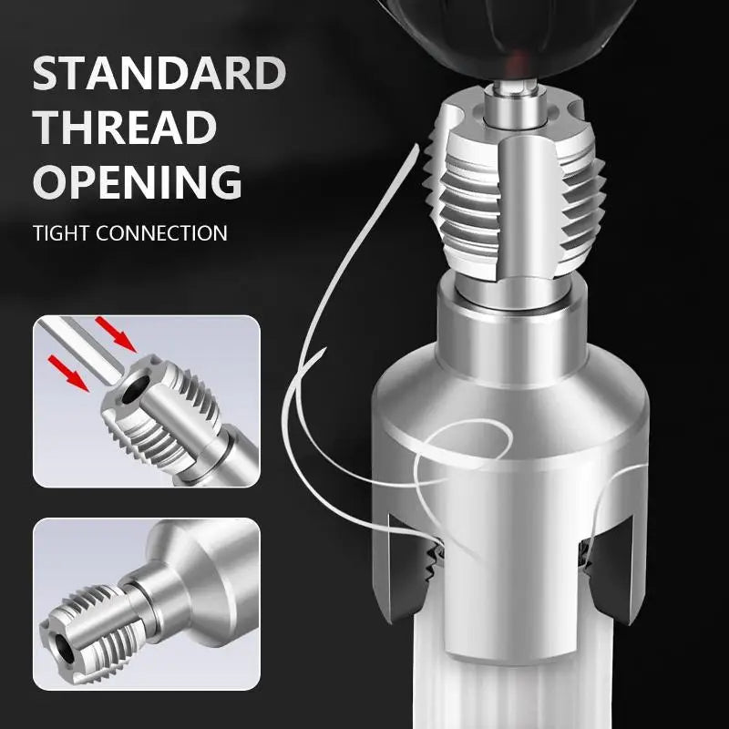 PVC Pipe Threader Kit – Internal & External Thread, Drill-Powered