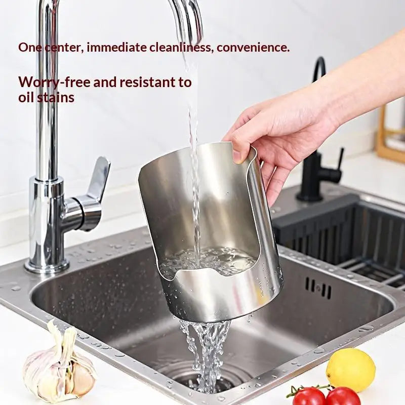 Stainless Steel Spoon & Spatula Holder – 2-in-1 Utensil Rack