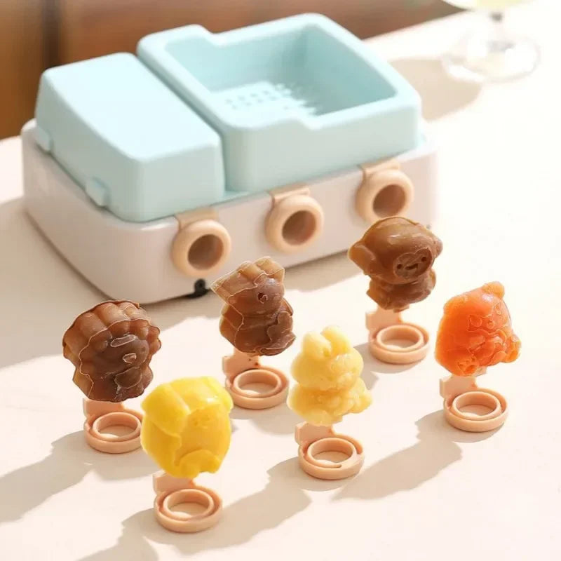 Kids Silicone Popsicle Mold – Cute Animal Boat Shape | BPA-Free