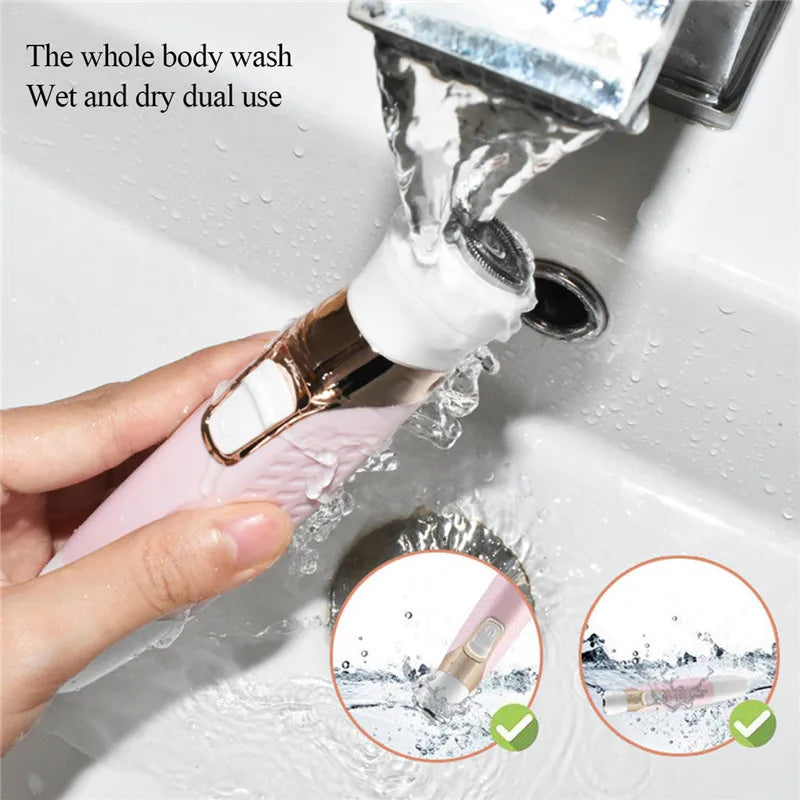 5-in-1 Rechargeable Waterproof Electric Hair Remover for Women