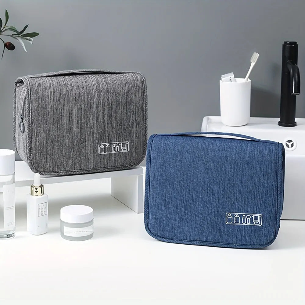 Waterproof Hanging Toiletry Bag – Travel Cosmetic Organizer