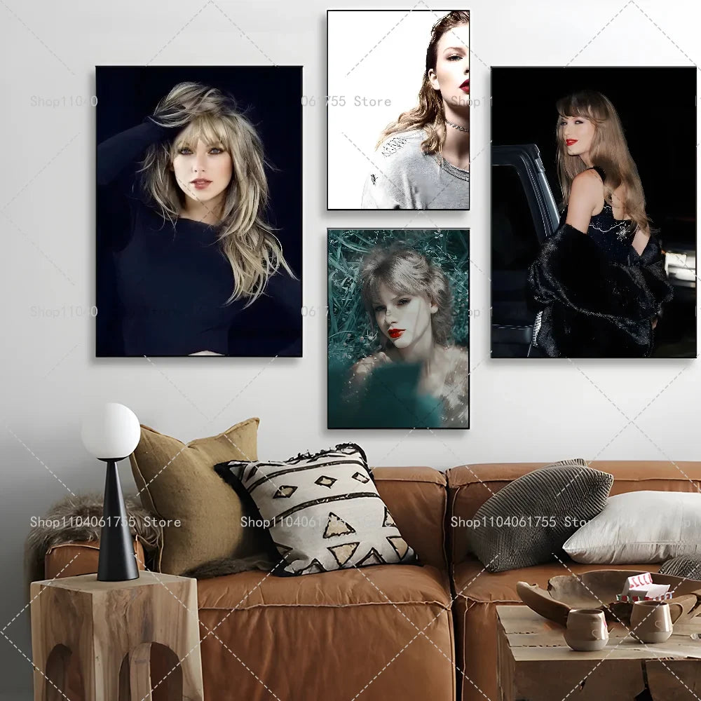 Singer T-Taylors Wall Poster – Self-Adhesive Waterproof Sticker