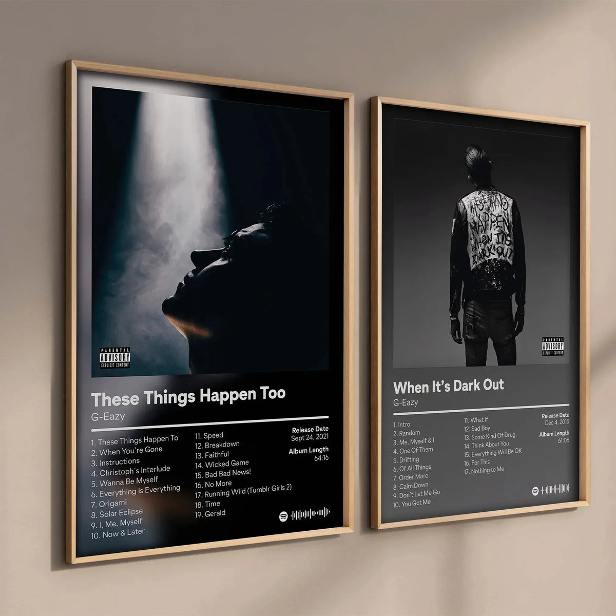 G-Eazy These Things Happen Too Canvas Poster | Rap Wall Art