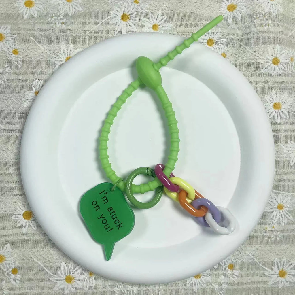 Monster Doll Ribbon Keychain – Cute Bag Charm & Gift Idea