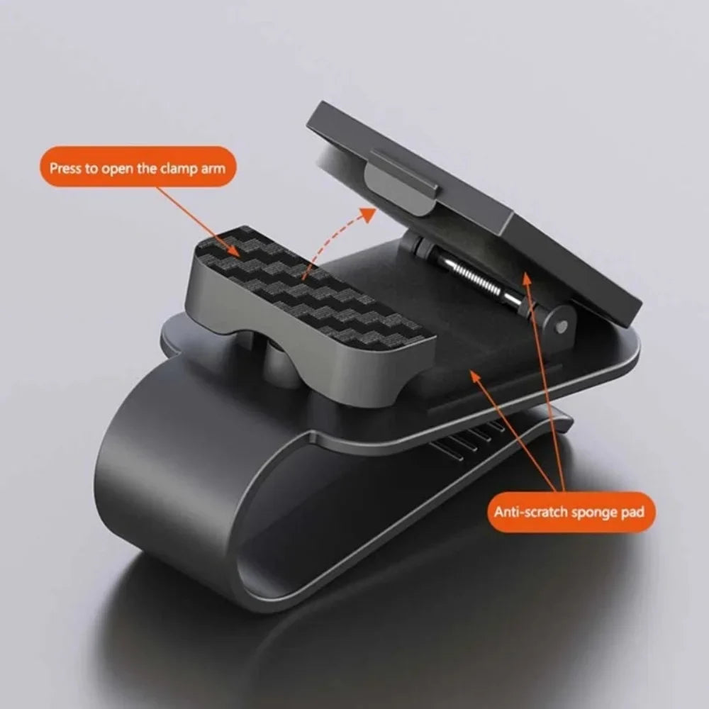 Car Sun Visor Glasses Clip | Carbon Fiber Sunglasses Holder