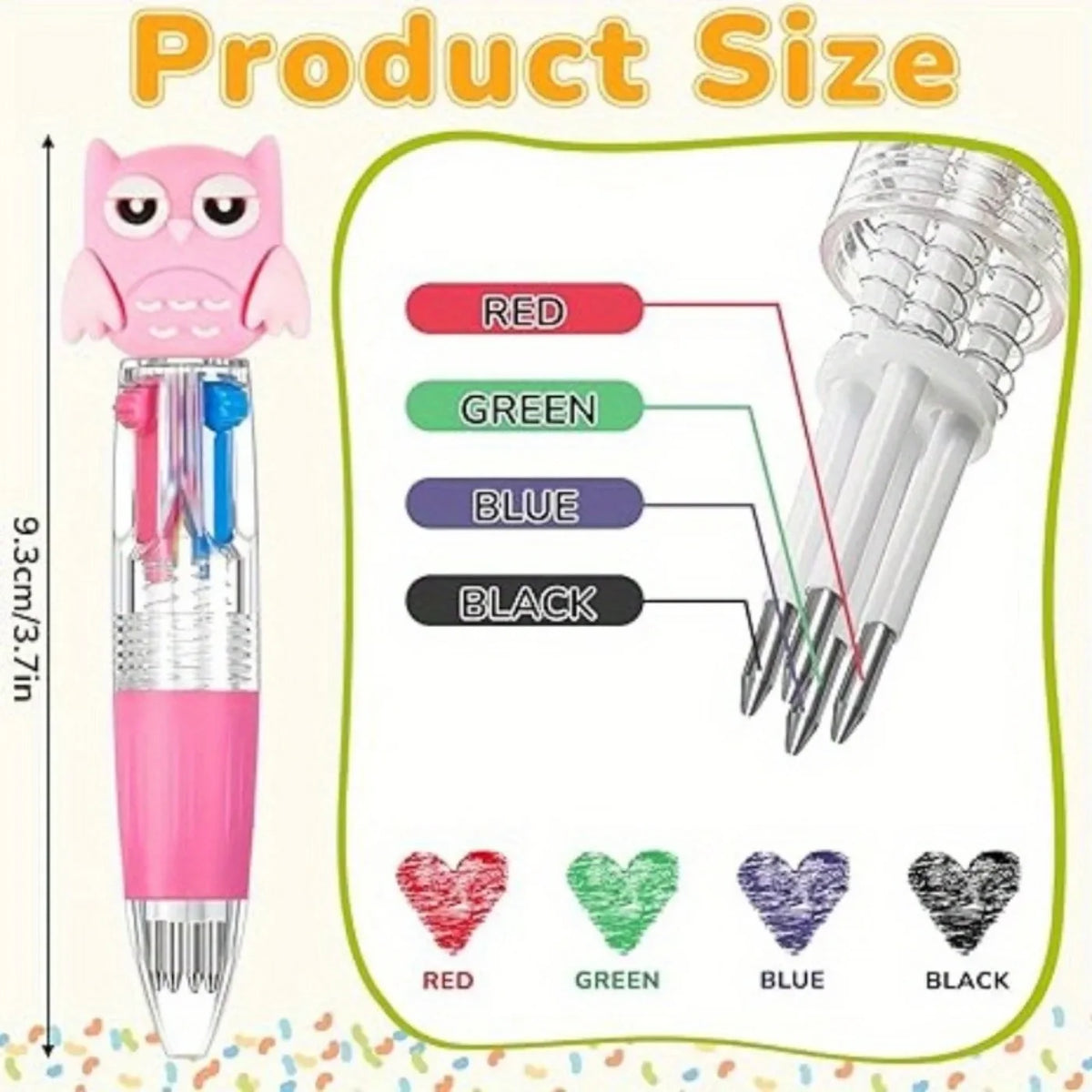 4-in-1 Multicolor Ballpoint Pens – Fun Party Favors & Gifts