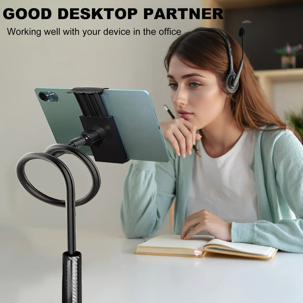 Universal 360-Degree Rotating Tablet Phone Holder Adjustable Spiral