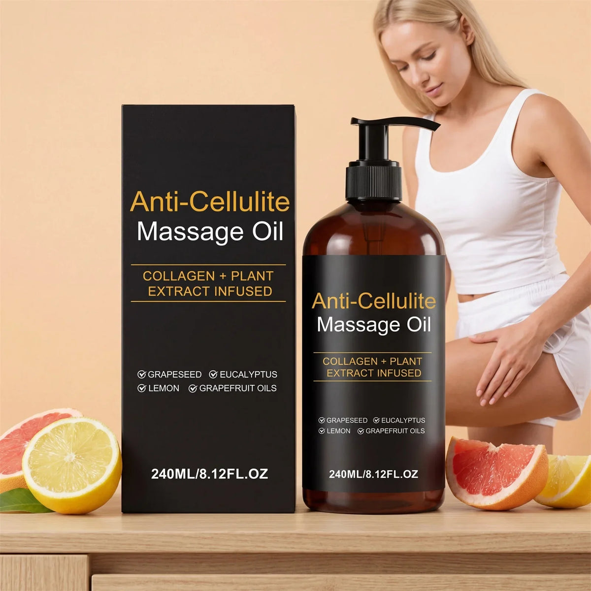 Hoygi Firming Body Oil – Collagen Massage Oil 240ml