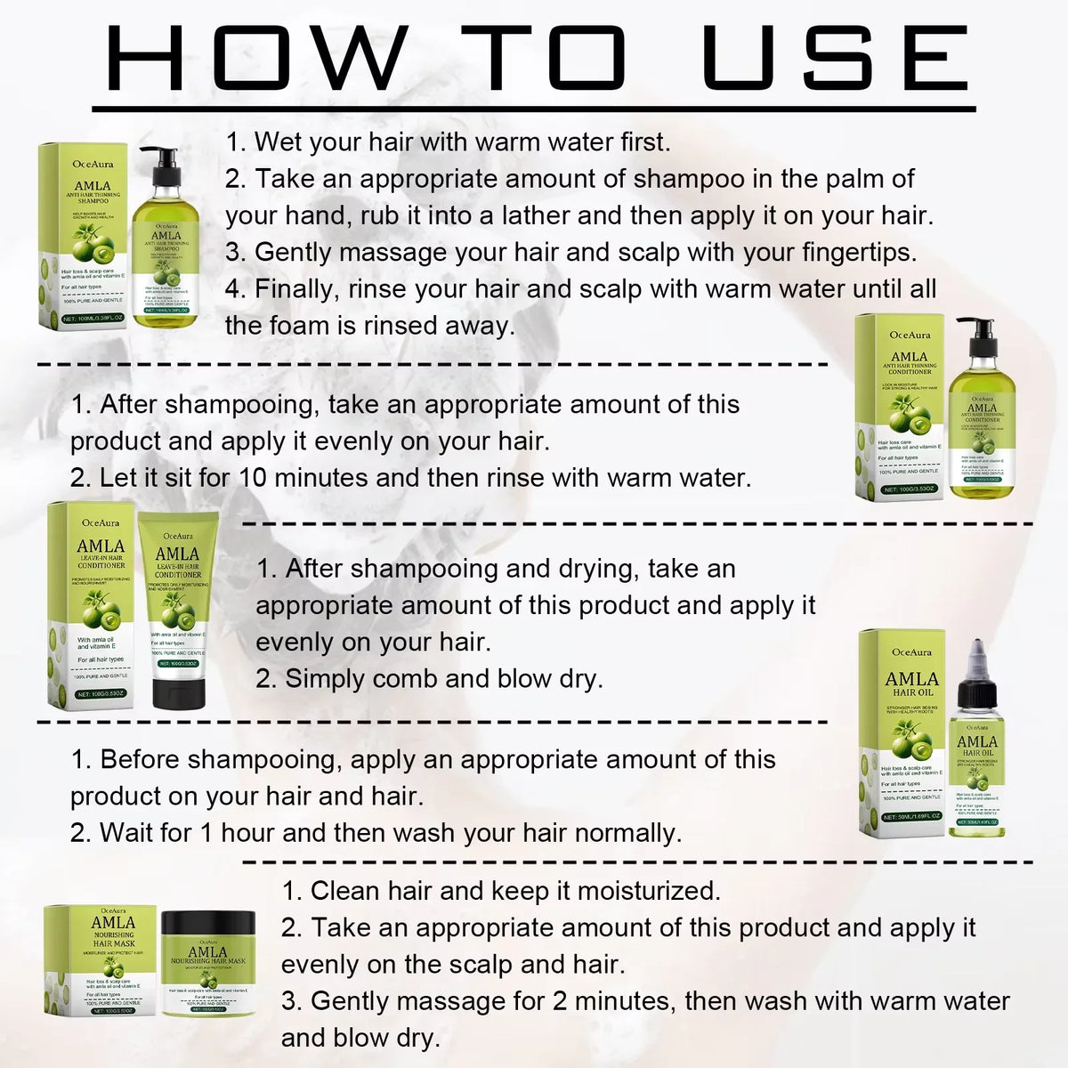 OceAura Amla Oil Hair Mask – Growth, Repair & Frizz Control