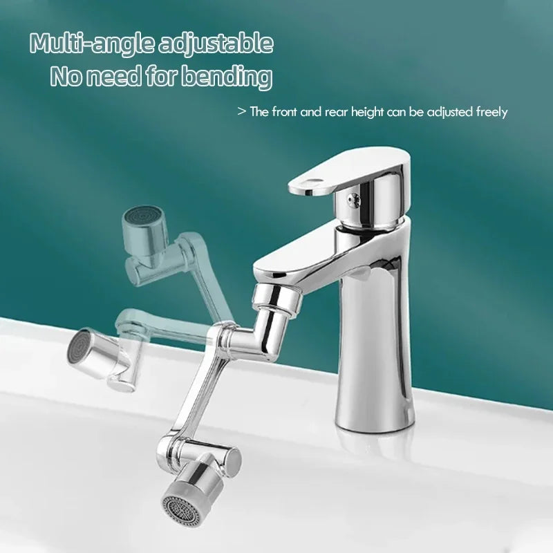 360° Rotating Faucet Aerator Splash Filter Robotic Arm Nozzle