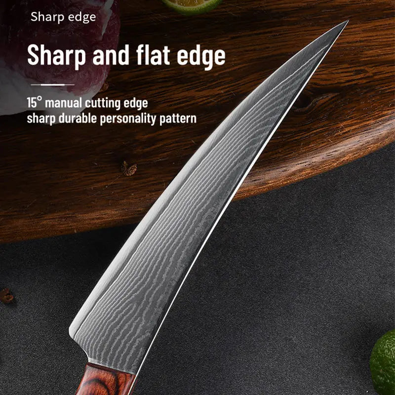 5.5-Inch Damascus Steel Japanese Chef's Knife | Kitchen Knife