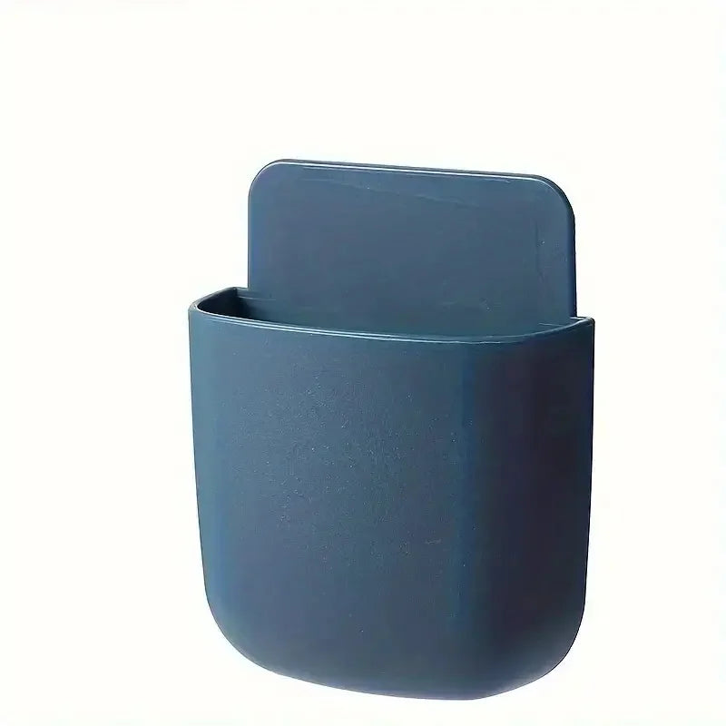 2pcWall Mounted Storage Box Mobile Phone Charging Holder Stand Rack