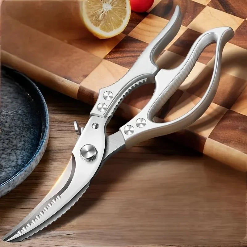 Multifunctional Kitchen Scissors – Heavy-Duty BBQ Shears