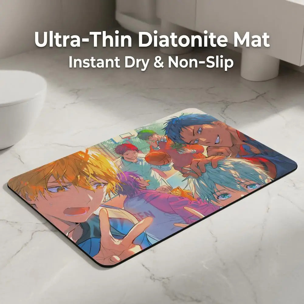 Kuroko's Basketball Diatomite Bath Mat – Quick Dry, Non-Slip