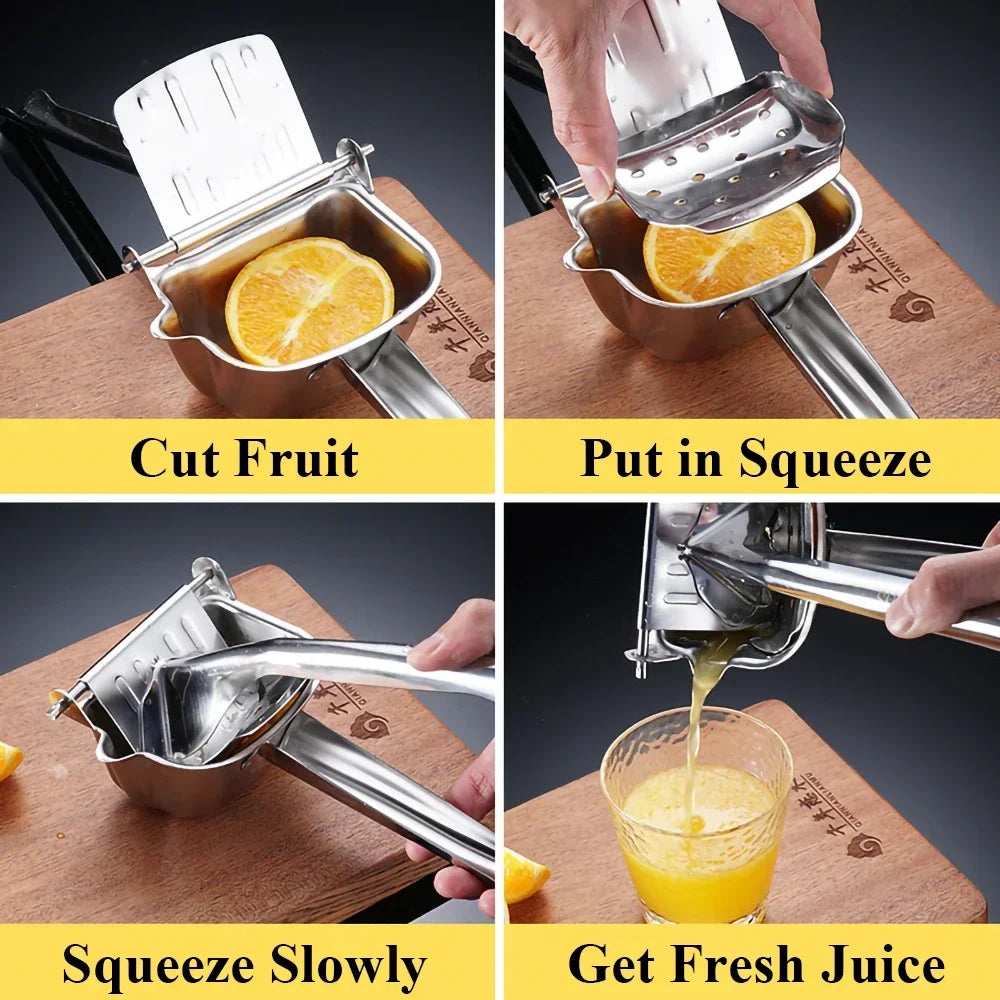 Stainless Steel Manual Citrus Lemon Squeezer & Juicer Tool