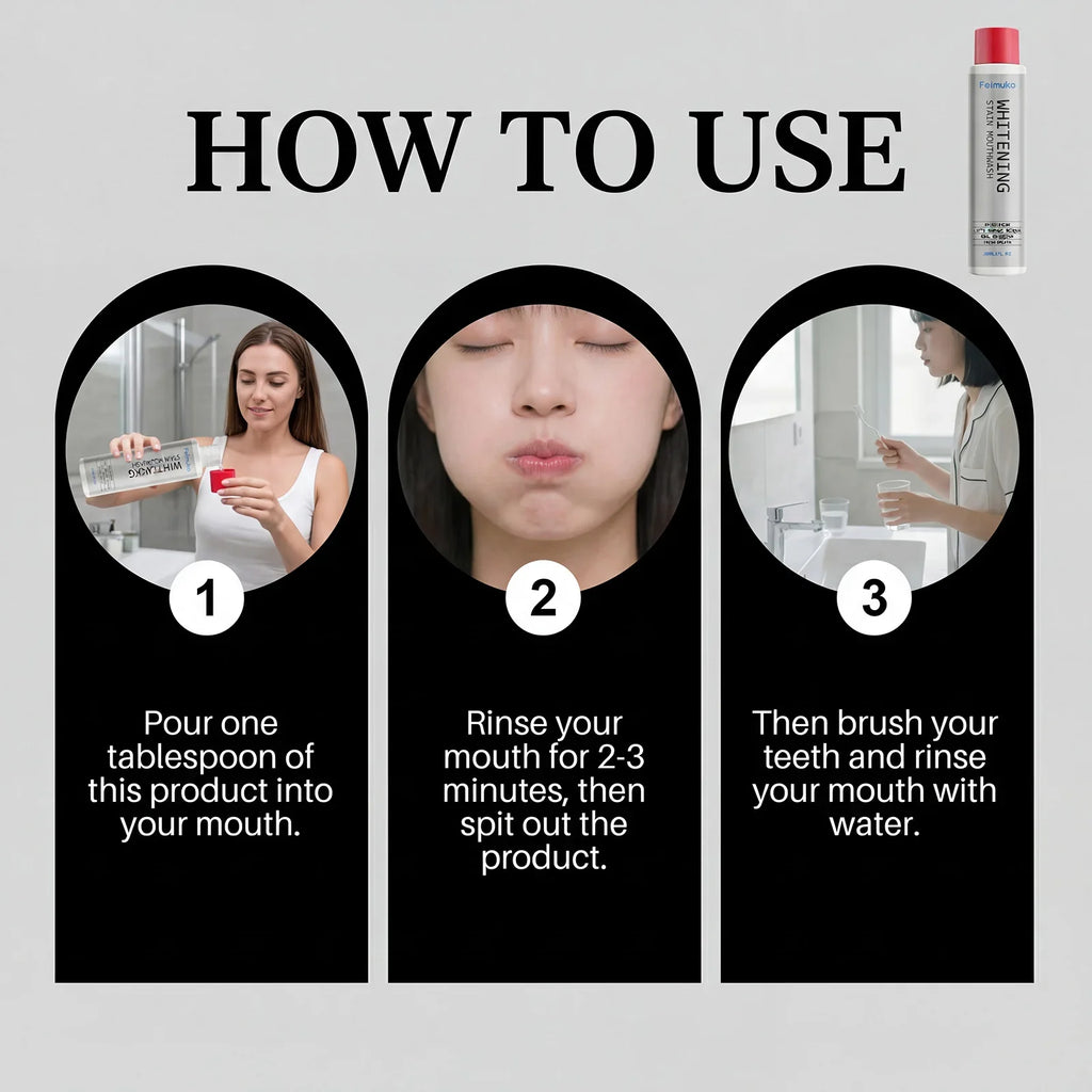 Alcohol-Free Mint Mouthwash – Brightening & Fresh Breath 30ml