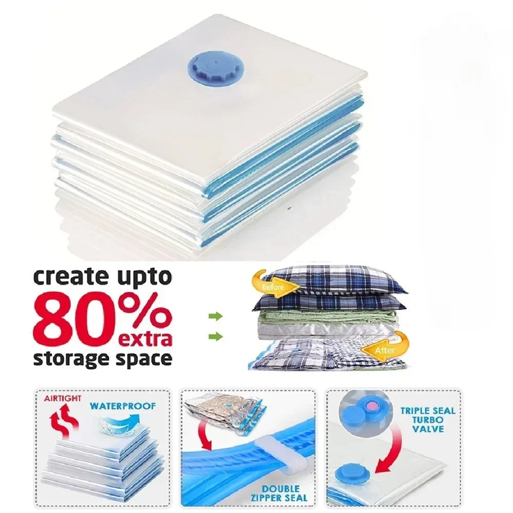 Vacuum Storage Bags for Clothes, Bedding & Blankets | Space Saver