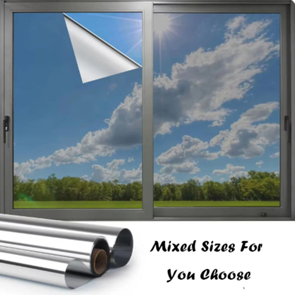 Window Privacy Film One Way Daytime Self-adhesive Vinyl Sun Blocking