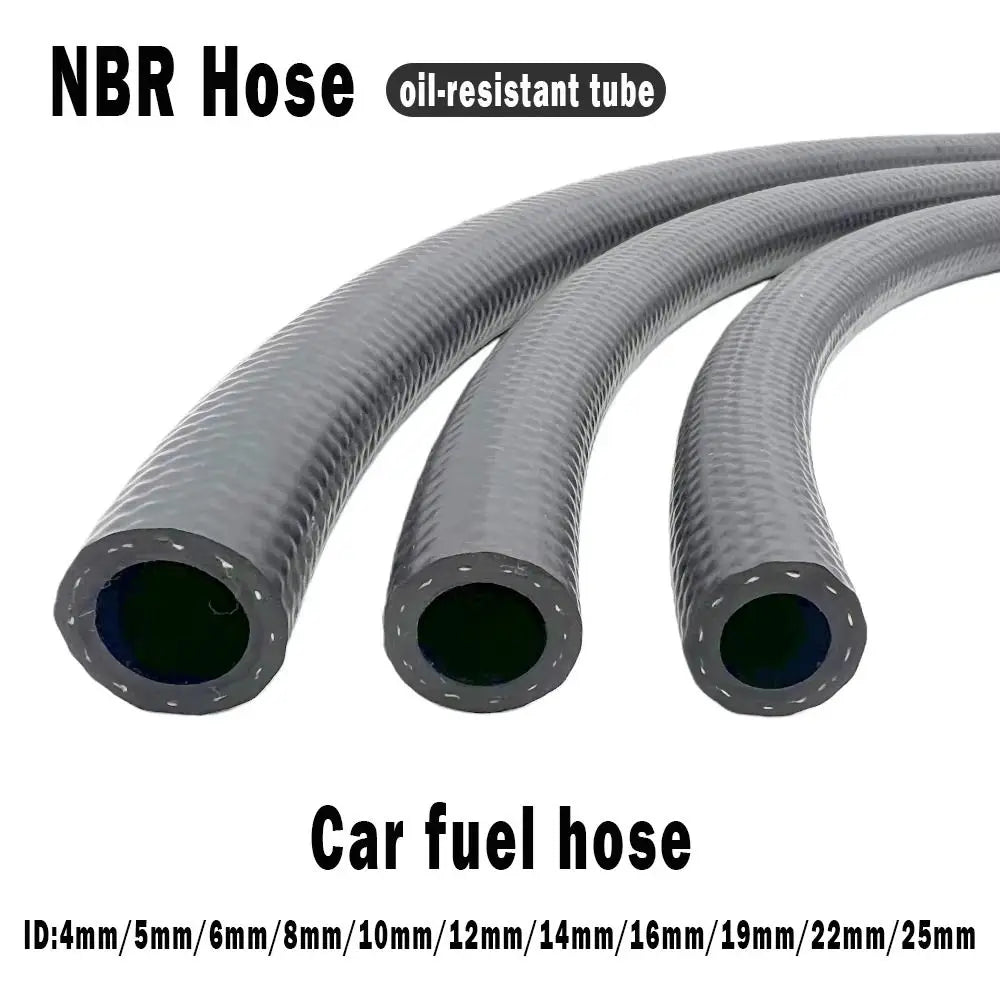 NBR Oil Resistant Fuel Line Hose 4–14mm ID | Car, Moto, Truck