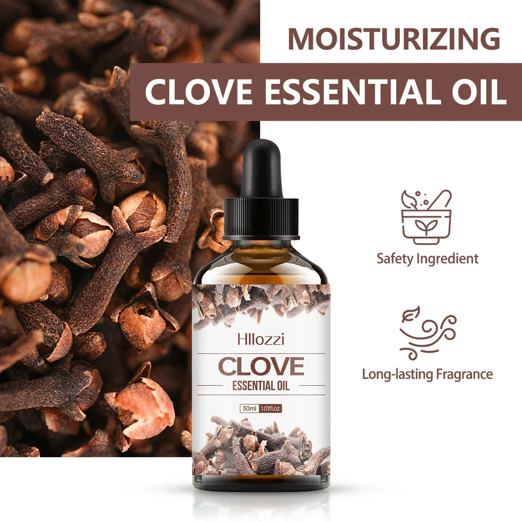 Hllozzi 30ml Pure Clove Essential Oil – Diffuser & Massage