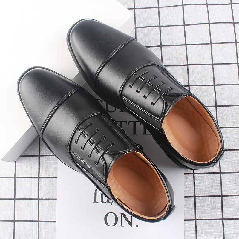 Men's Oxford Derby Dress Shoes – Lace-Up Pointed Toe | YBQJOO