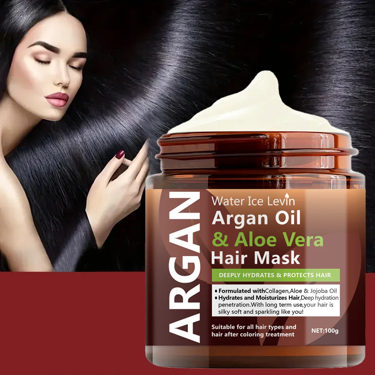 Argan Oil & Aloe Vera Hair Mask | Collagen Keratin Conditioner