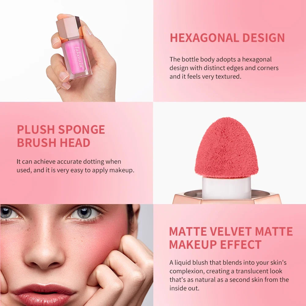 Liquid Blush Stick – Waterproof Cream Blush for Cheeks & Lips