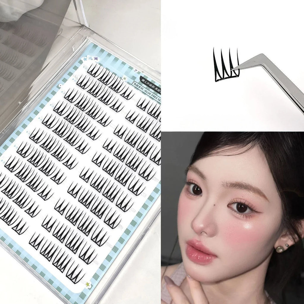 Wispy Self-Adhesive Cluster Lashes | 10-Row K-Beauty Style