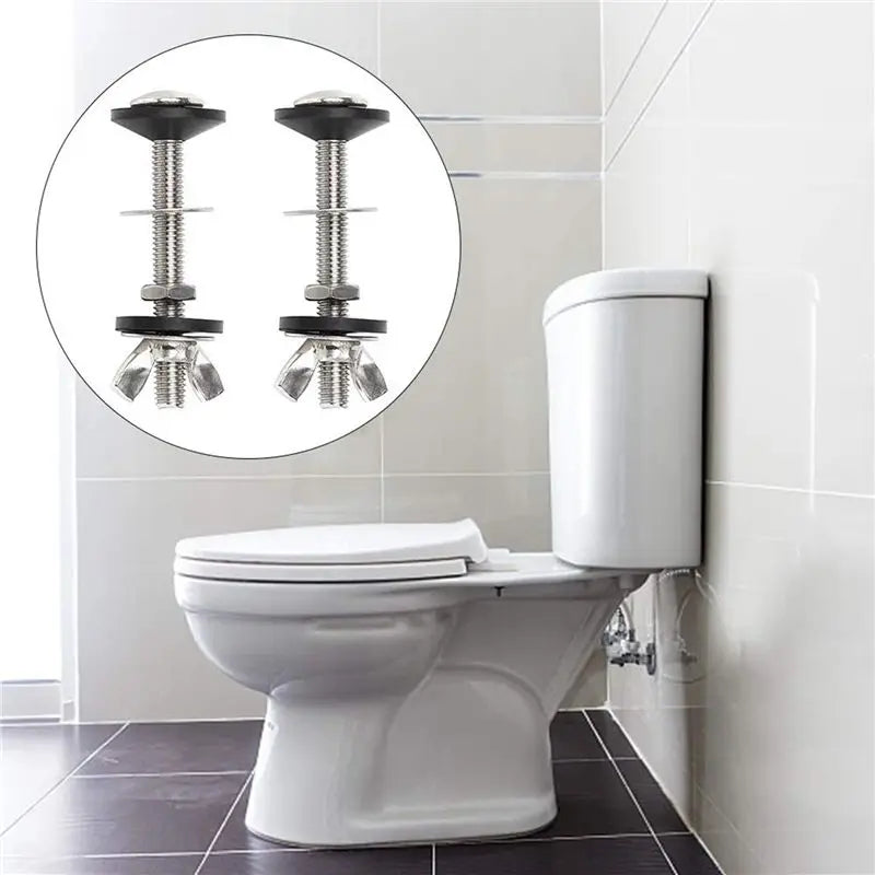 A36T- Toilet Tank Bowl Bolt Kits Cistern Bolts Stainless Steel Pan