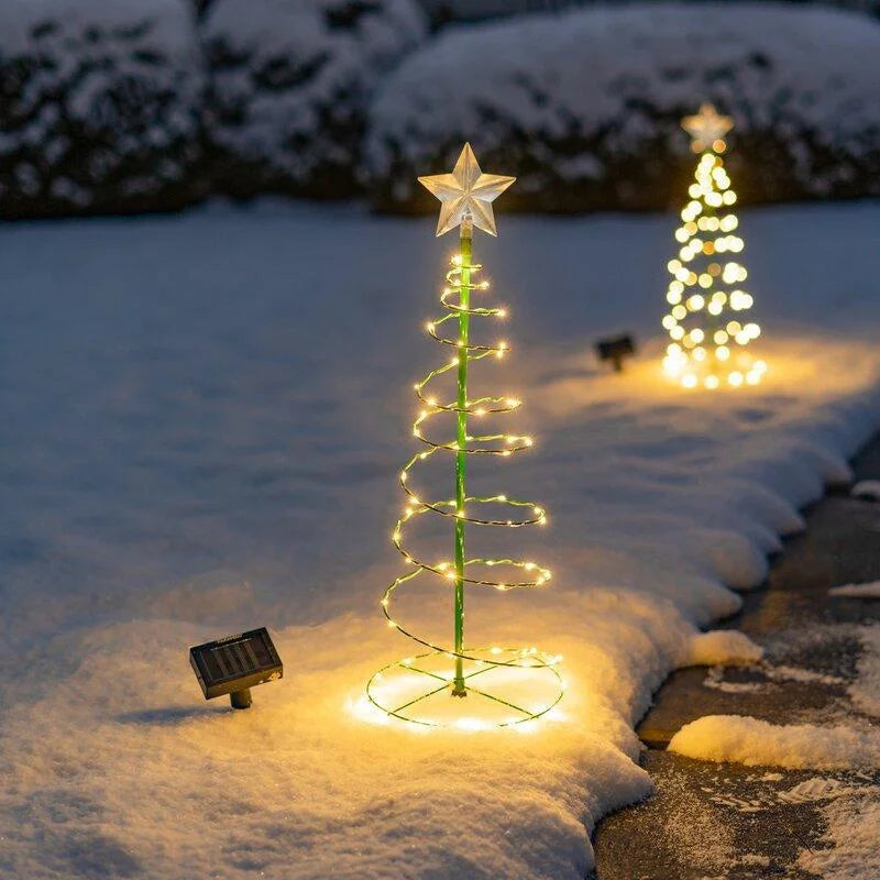 Solar LED Christmas Tree Light – Outdoor Waterproof Garden Decor