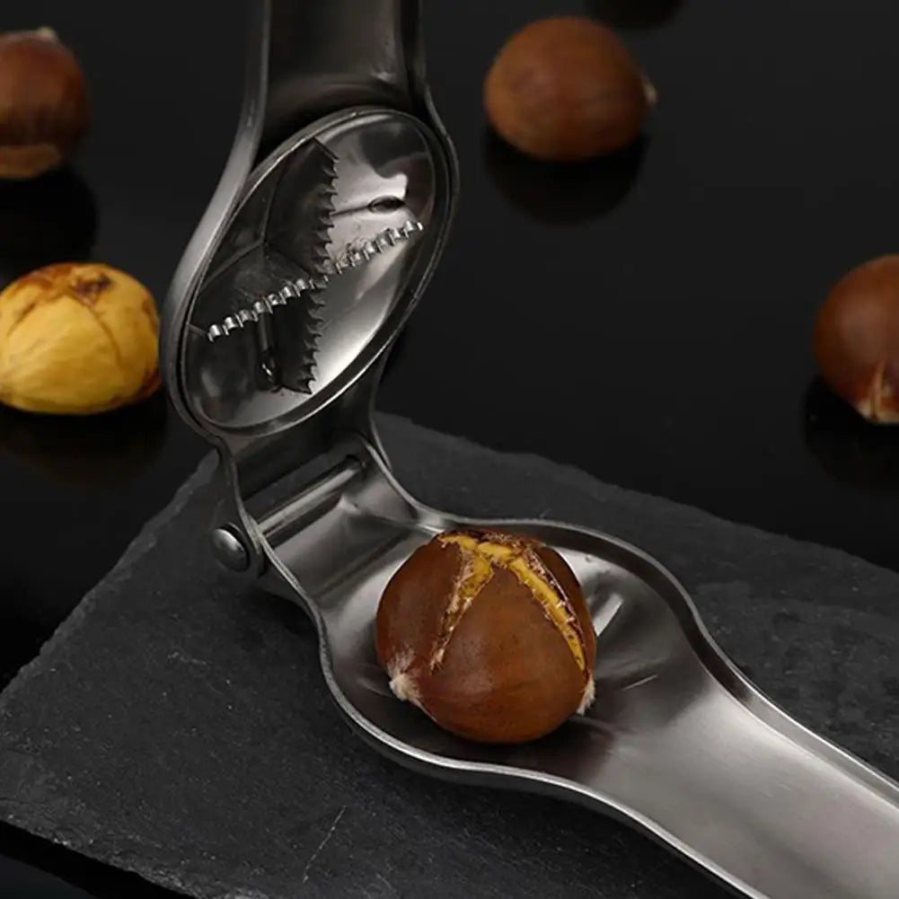2-in-1 Stainless Steel Nut Cracker & Chestnut Opener | KITPIPI