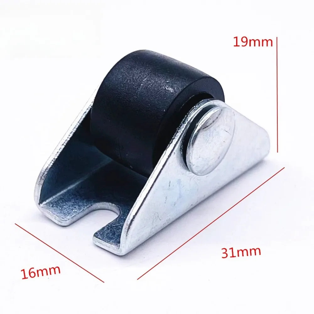 0.5" Ultra Quiet Nylon Drawer Pulley Mini Cabinet Caster Wheel