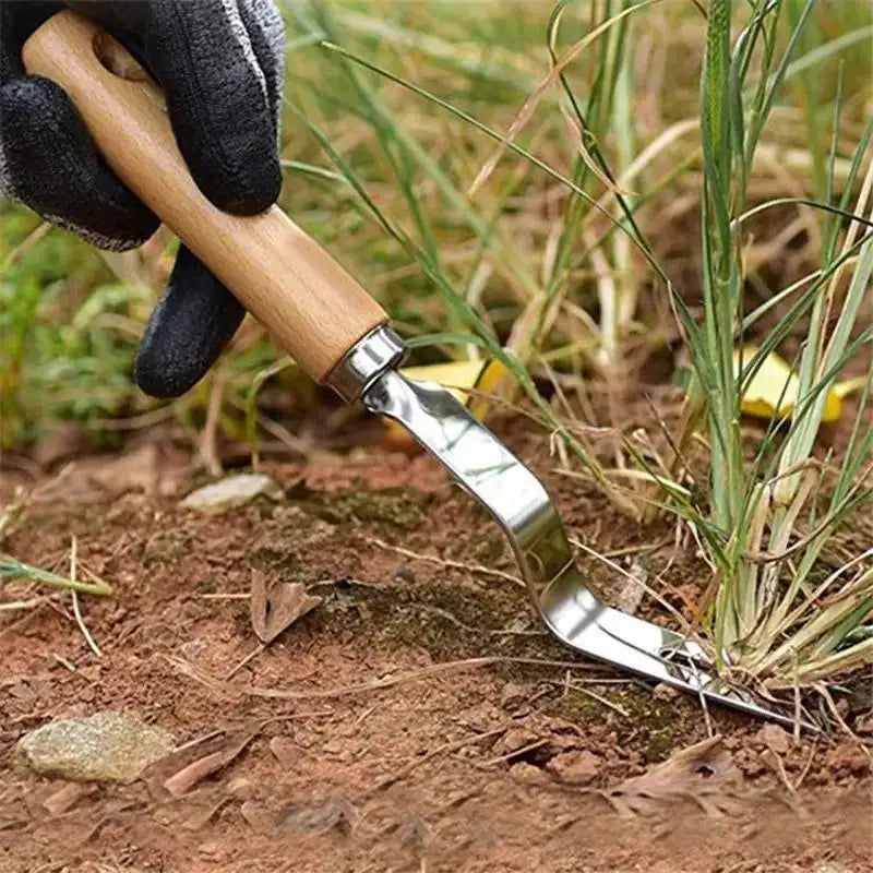 Stainless Steel Garden Weeder & Dandelion Root Remover Tool