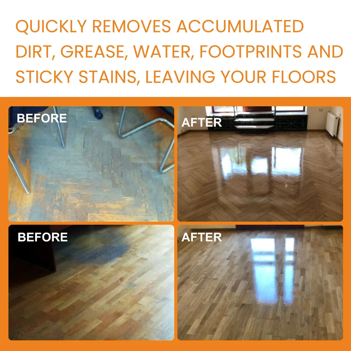 Jue-Fish Wood Floor Cleaner | Tile Polish & Brightener 100ml