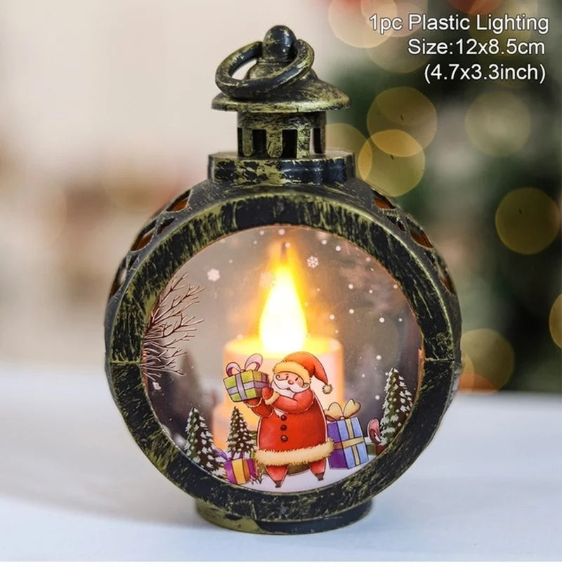 Christmas Round Wind Light – Festive Home Decor Ornament